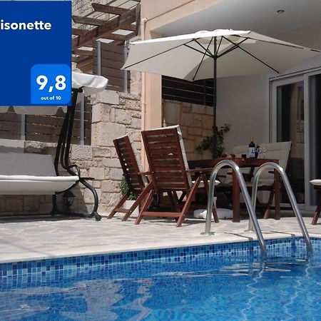 “Theeporto” Maisonette With Pool Gouves Buitenkant foto