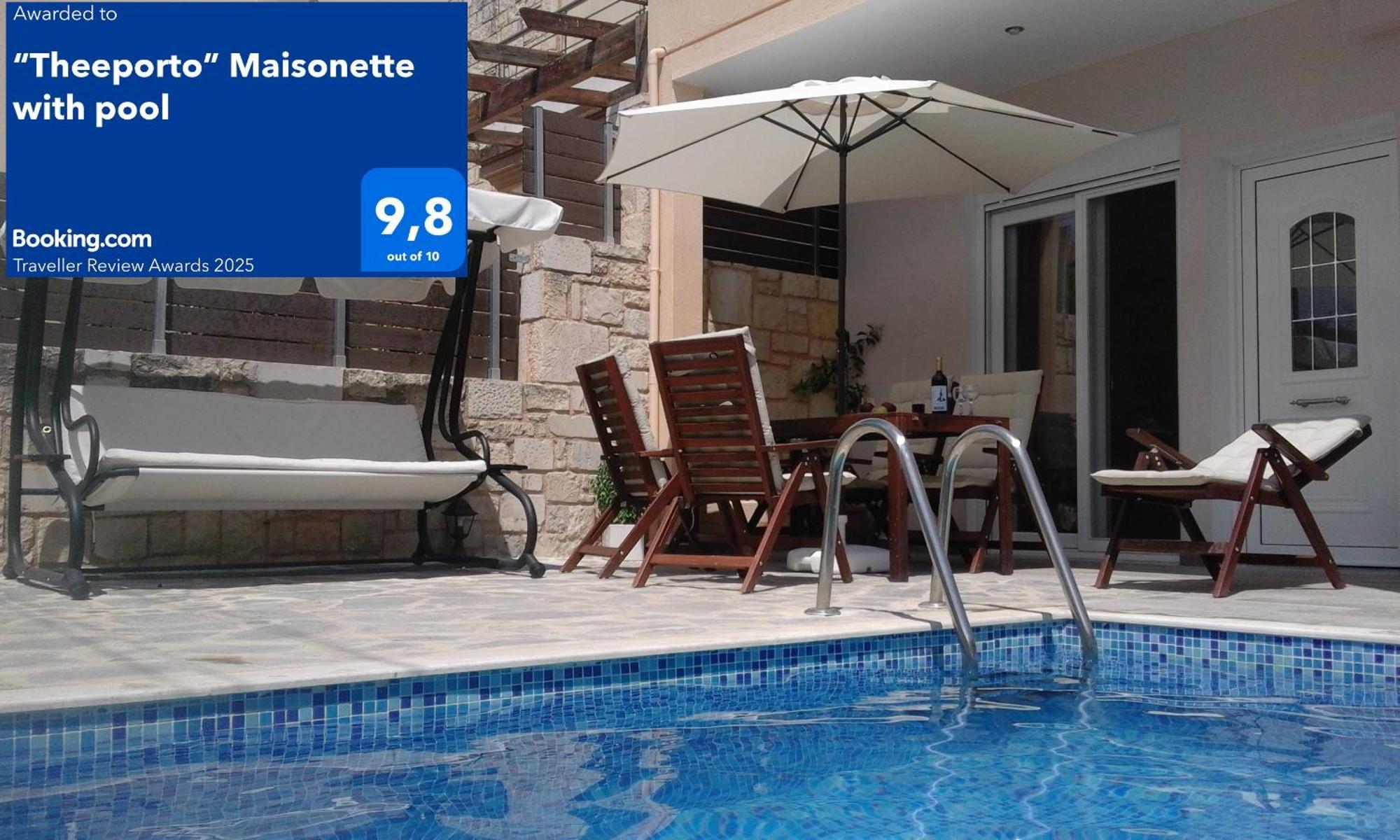 “Theeporto” Maisonette With Pool Gouves Buitenkant foto